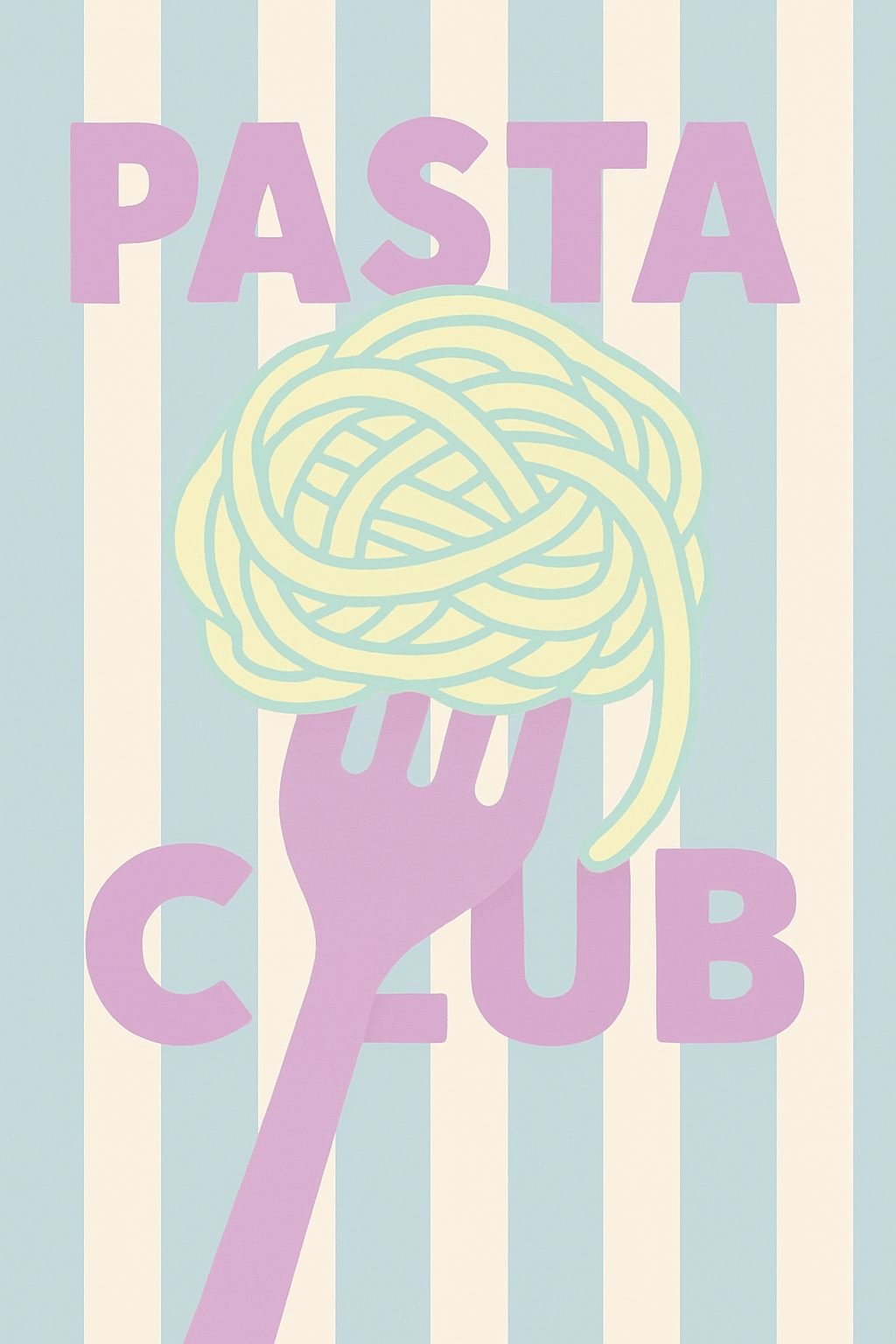 Графический постер Pasta Club