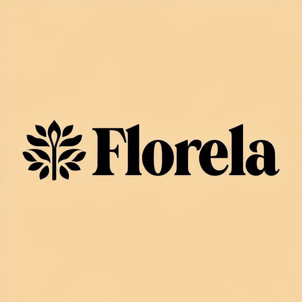 Логотип Florela с растительным знаком